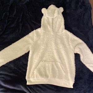 SOFT and FLUFFY polar bear sweatshirt!